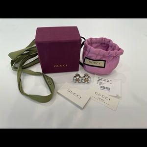 Gucci Crystal Double G Earrings